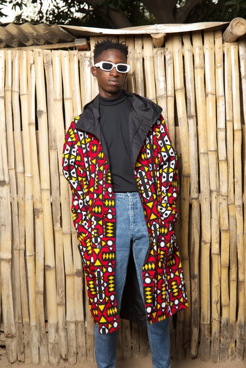 African Parka In Electric Red