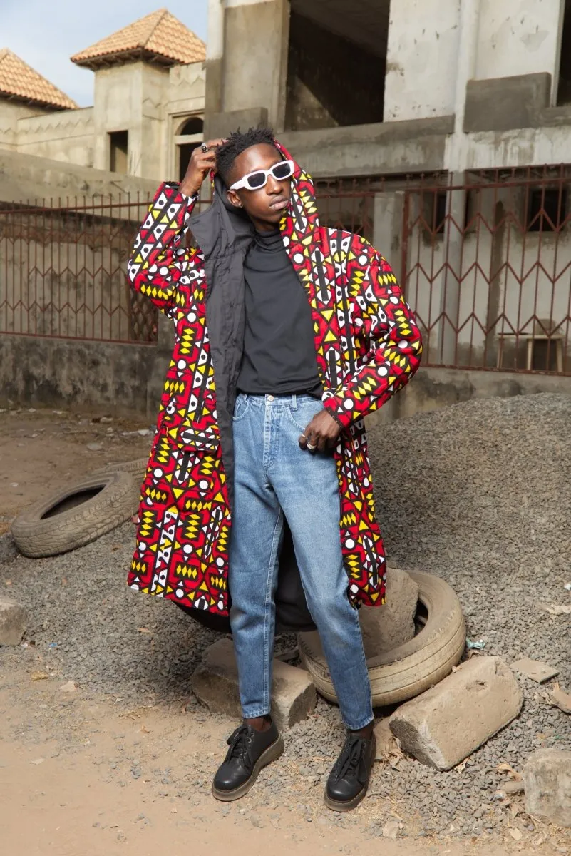 African Parka In Electric Red