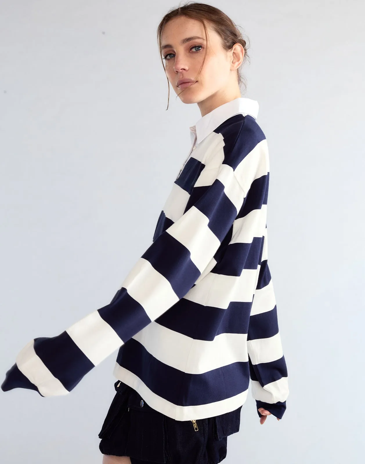 Ardie Striped Rugby Shirt