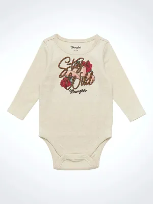 Baby Girl Wrangler Stay Wild Onesie