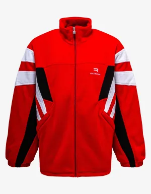 Balenciaga Red Sporty B Cosy Tracksuit Jacket