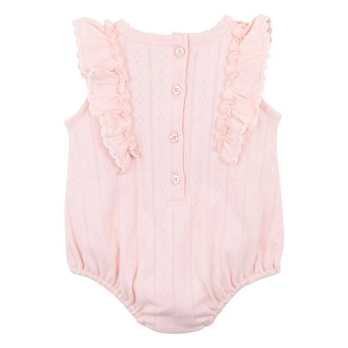 Bebe Grace Pointelle Bodysuit (Size NB-0)