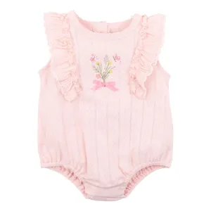 Bebe Grace Pointelle Bodysuit (Size NB-0)