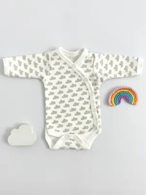 Bodysuit, Silver Cloud, Premium 100% Organic Cotton