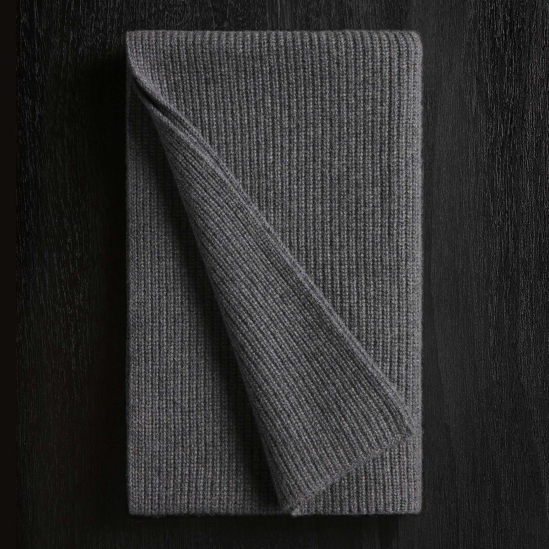 Cashmere Beanie & Scarf Gift Set - Grey Felt