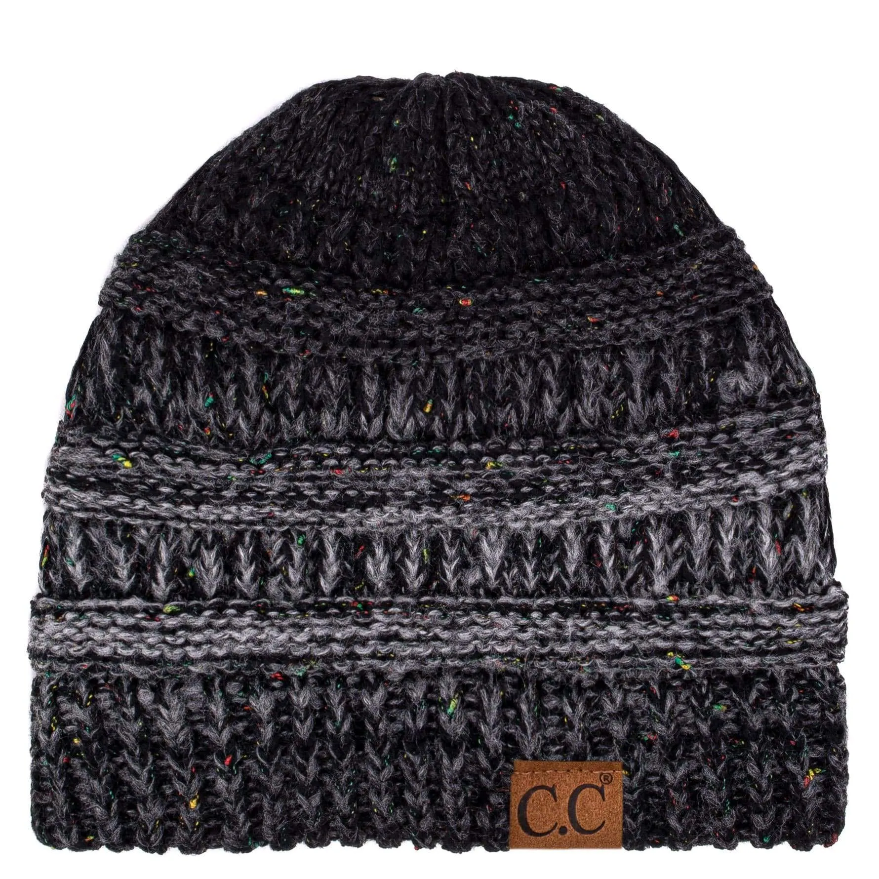 C.C YJ817 - Trendy Warm Chunky Soft Stretch Ombre Cable Knit Beanie Skully