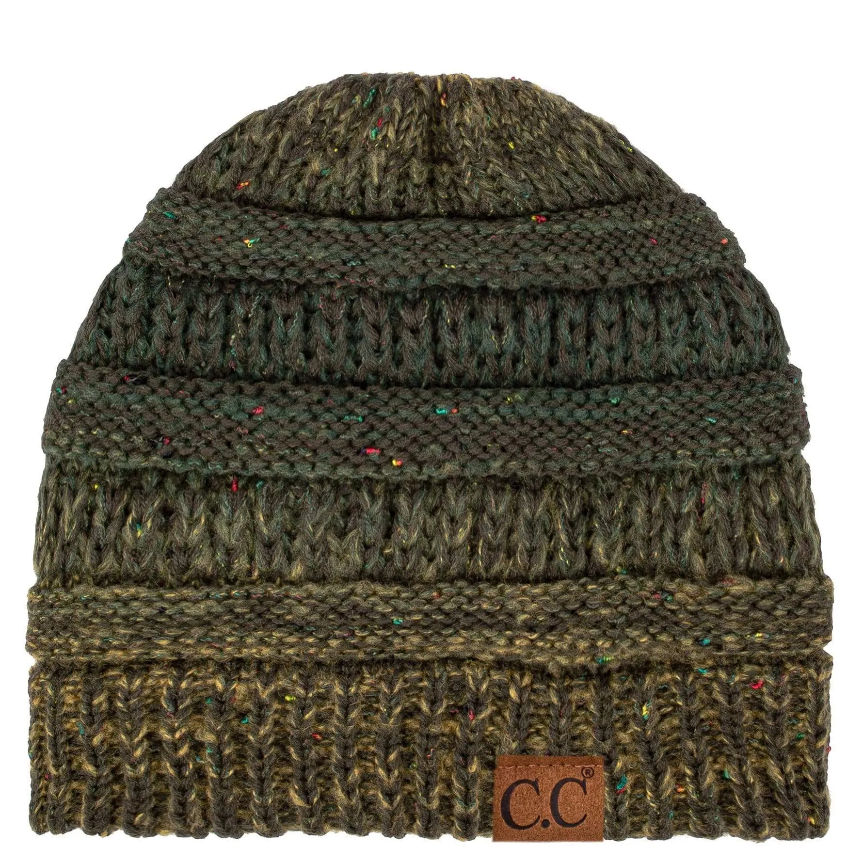 C.C YJ817 - Trendy Warm Chunky Soft Stretch Ombre Cable Knit Beanie Skully