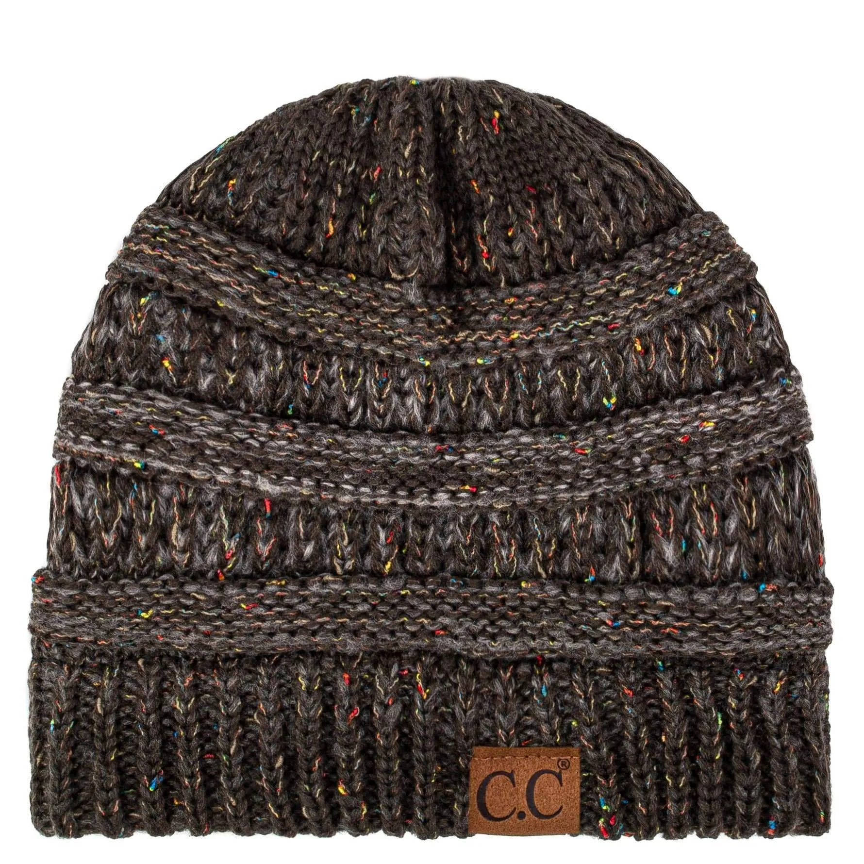 C.C YJ817 - Trendy Warm Chunky Soft Stretch Ombre Cable Knit Beanie Skully