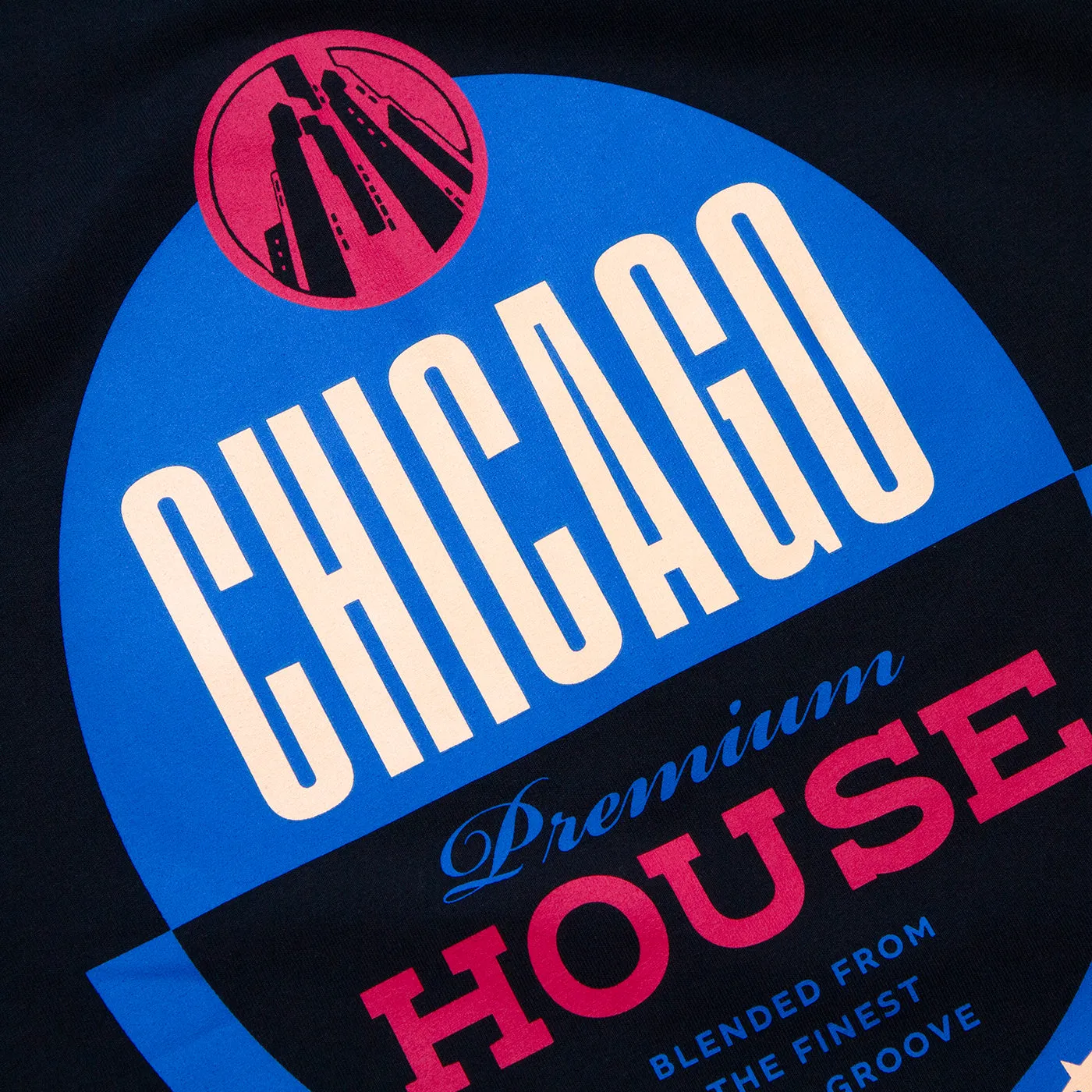 Chicago House Back Print - Tshirt - Black