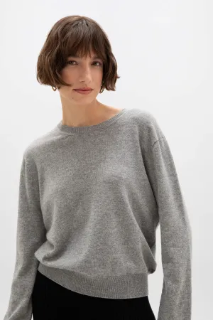 Cropped Cashmere Round Neck