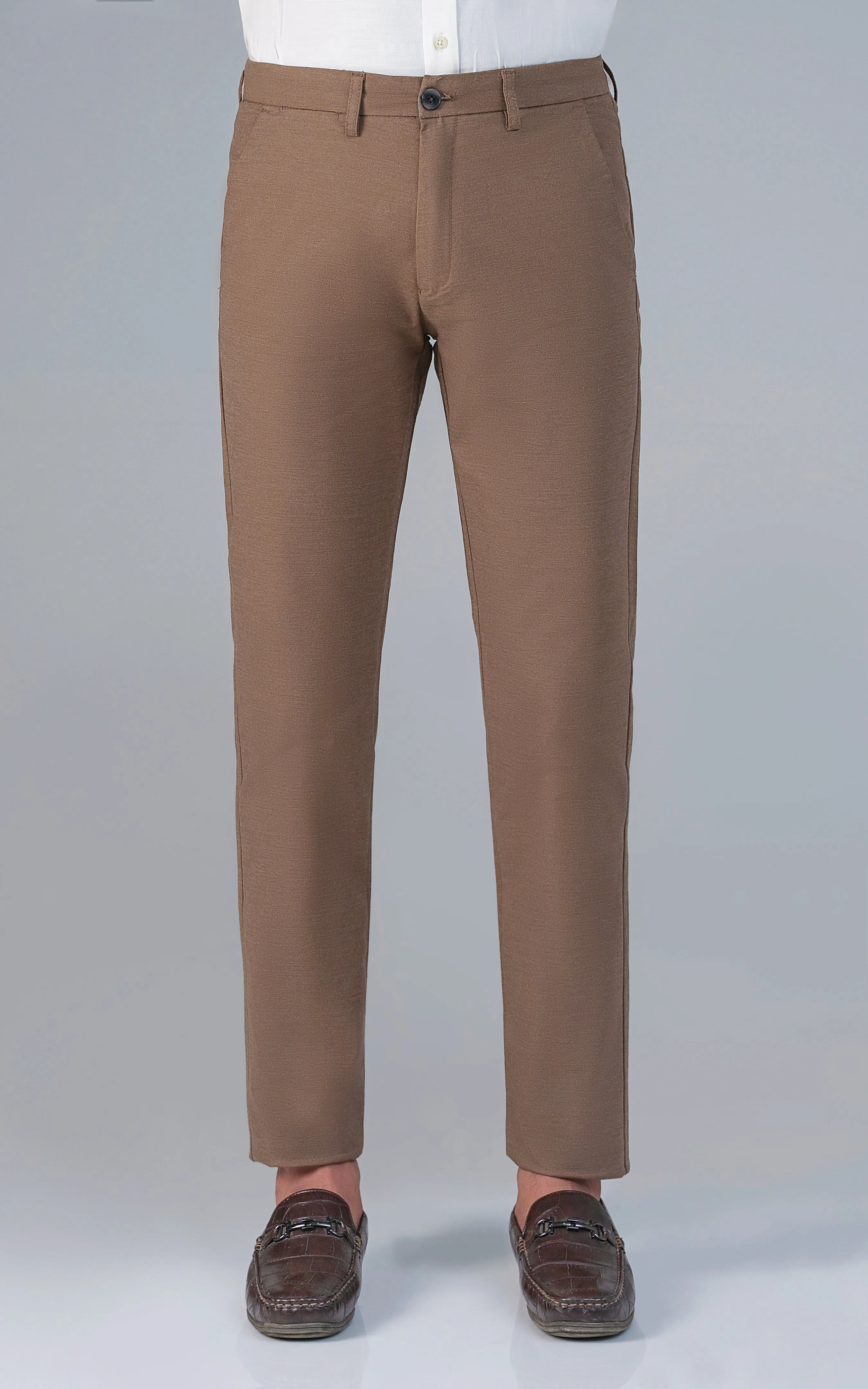 CROSS POCKET MELANGE PANT BROWN