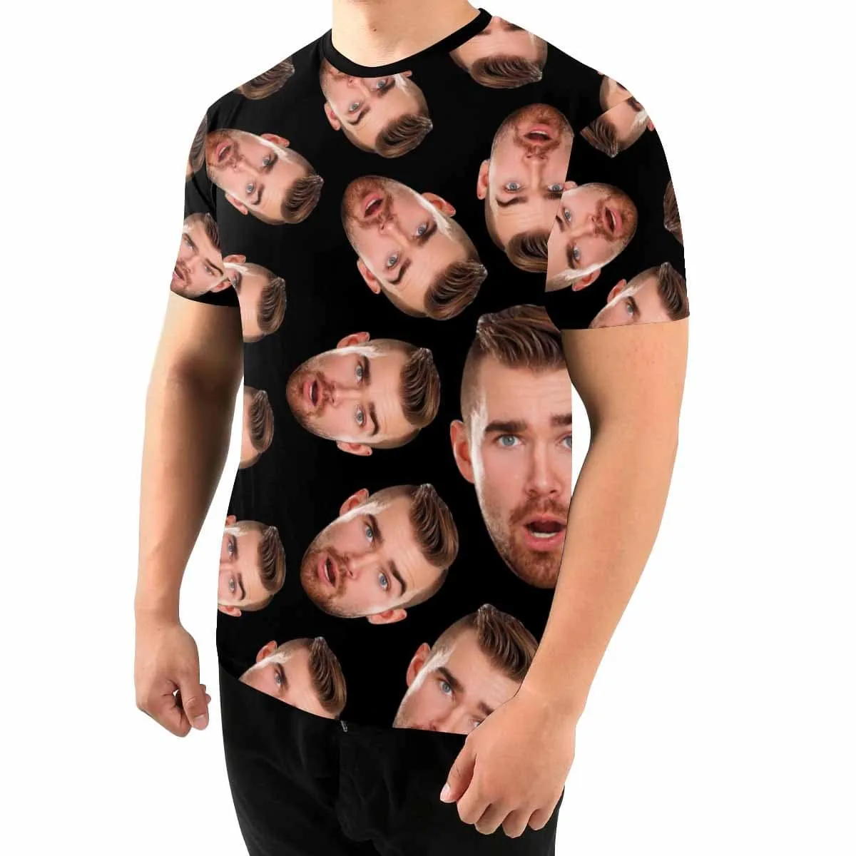 Custom Face Spin Men's T-shirt