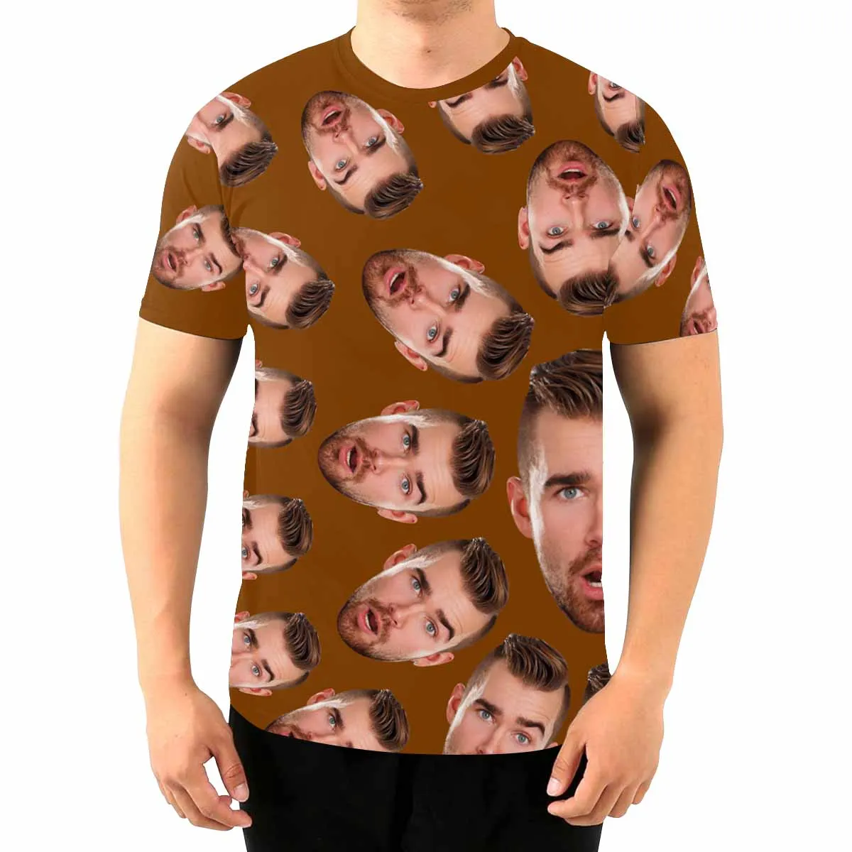 Custom Face Spin Men's T-shirt