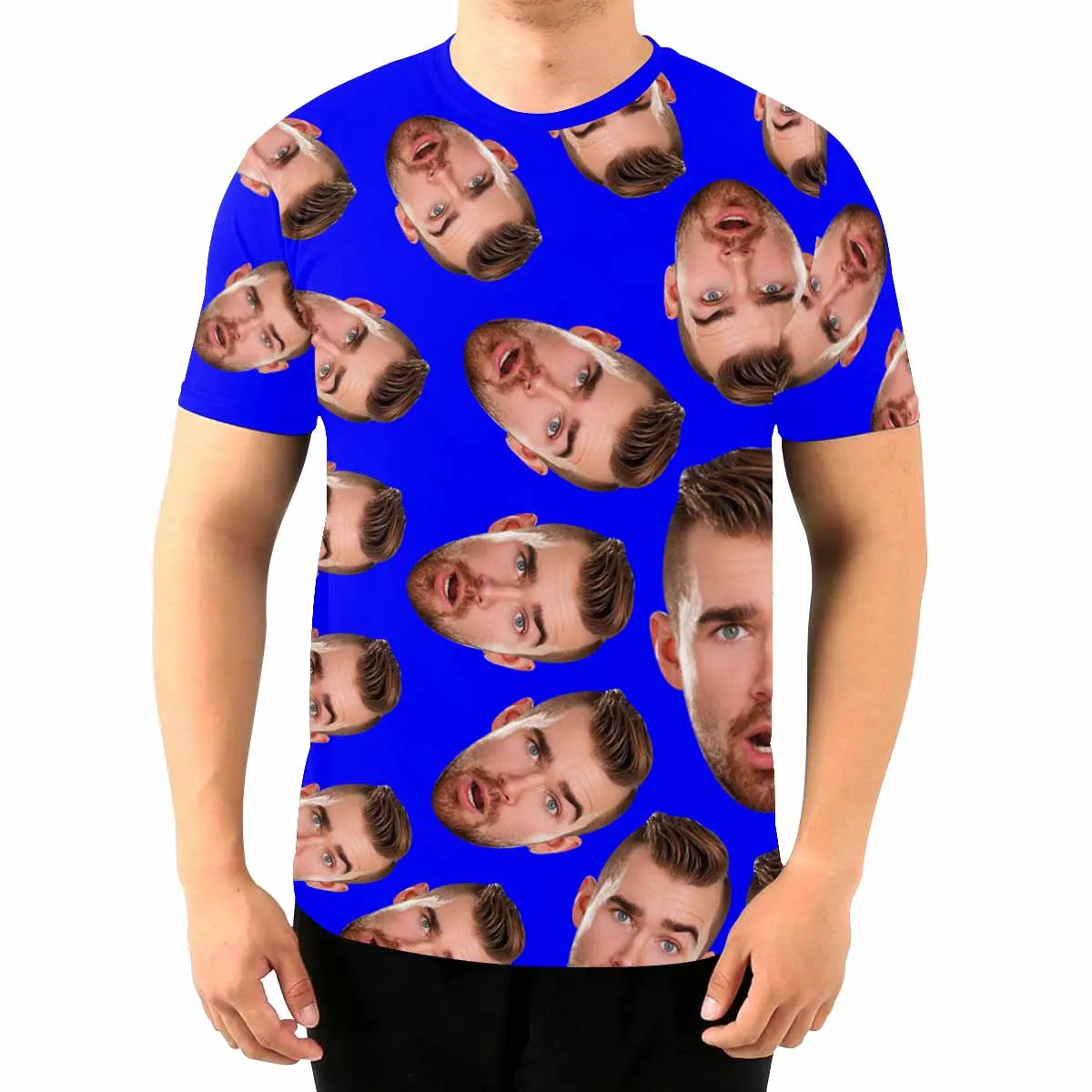 Custom Face Spin Men's T-shirt