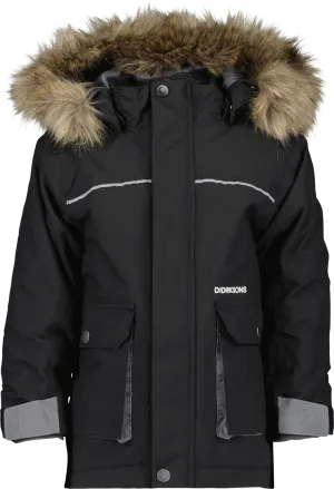 Didriksons Kids&#x27; Kure Parka 6 Black | Buy Didriksons Kids&#x27; Kure Parka 6 Black here | Outnorth