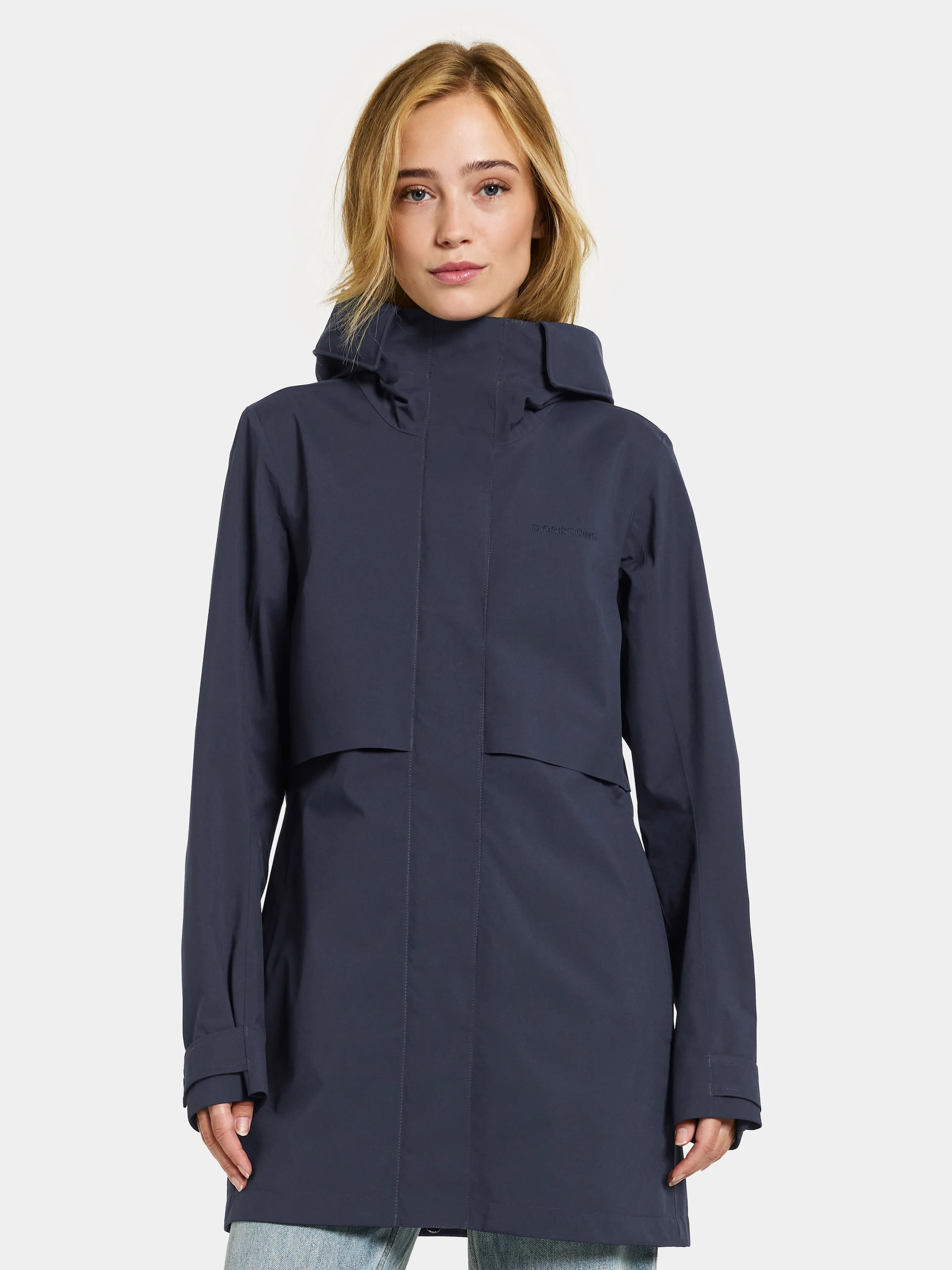 Didriksons Women&#x27;s Edith Parka Dark Night Blue | Buy Didriksons Women&#x27;s Edith Parka Dark Night Blue here | Outnorth