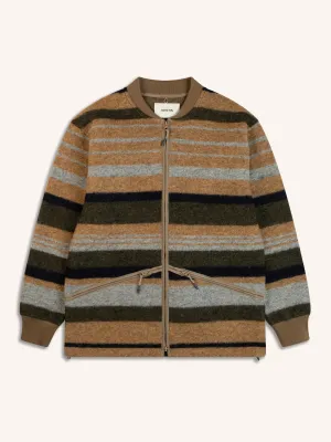 Dreghorn Fleece In Stripe Italian Wool