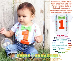 Fish Fishing Ocean Under the Sea First Birthday Outfit for Baby Boys