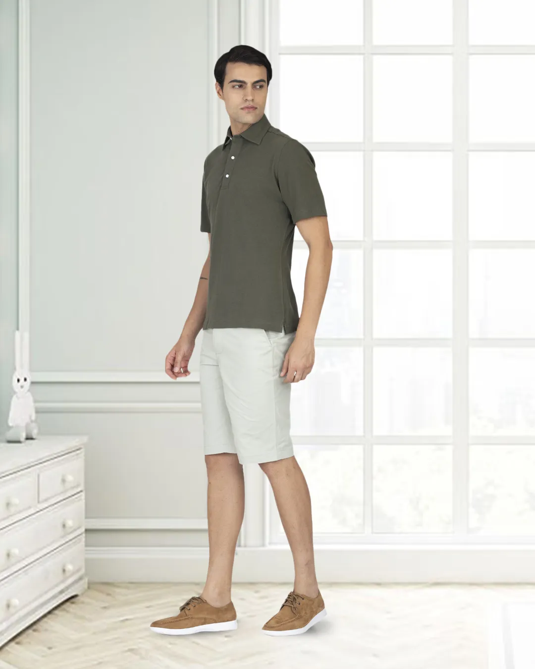 Genoa Pale Green Shorts