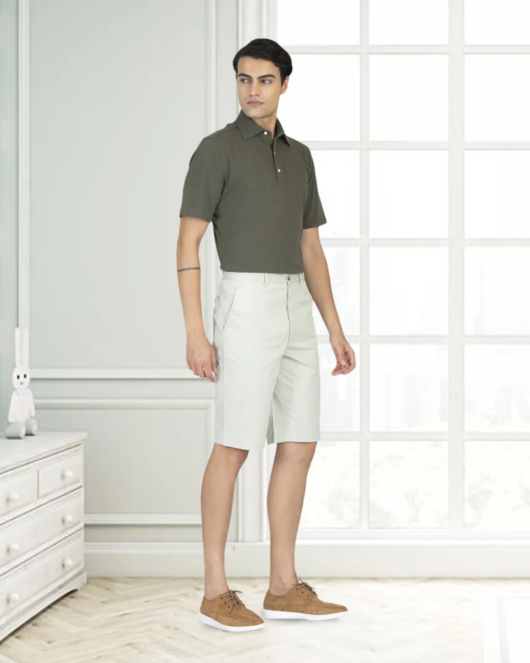 Genoa Pale Green Shorts