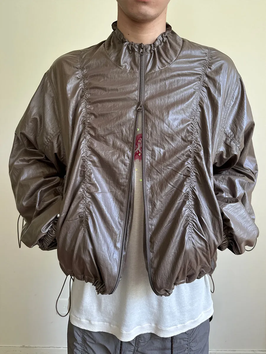 Gloss coated track jacket