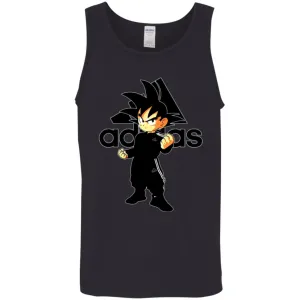 Goku Adidas Black T-shirt Men Cotton Tank