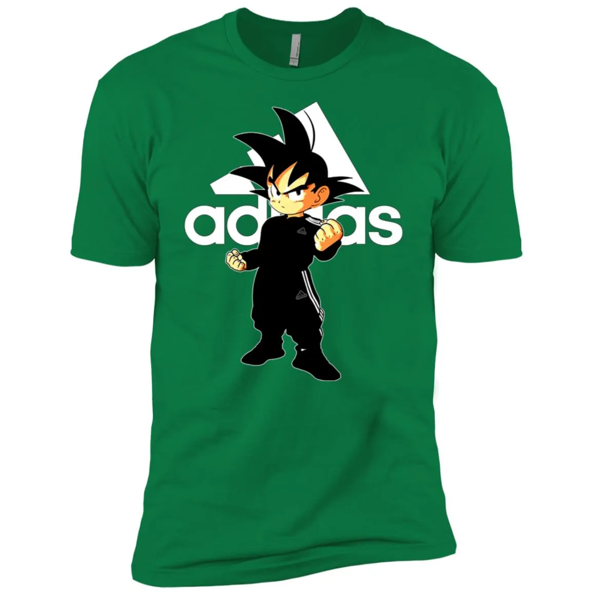 Goku Treding Adidas White T-shirt Men Short Sleeve T-Shirt