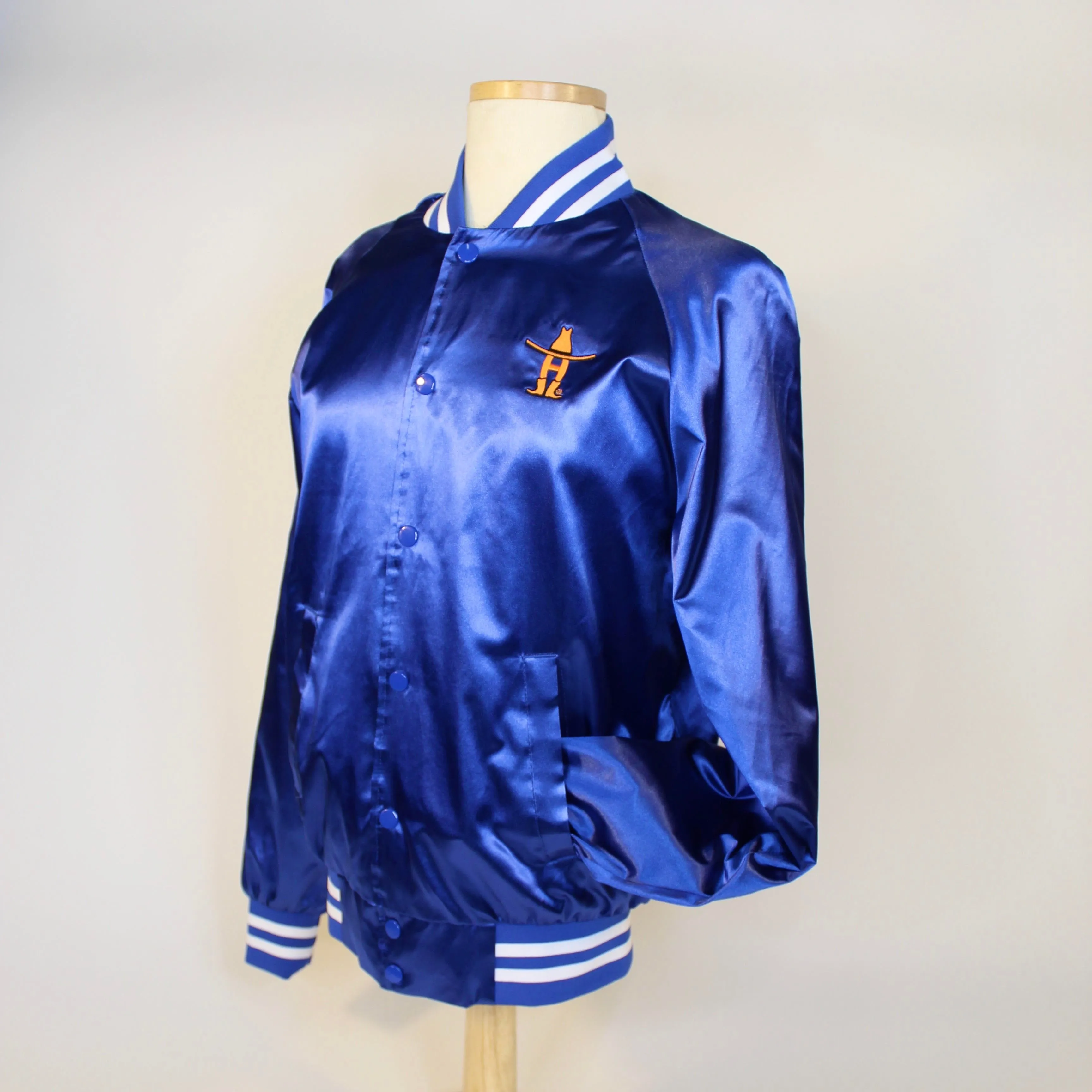 HLSR Vintage Satin Track Jacket - Blue