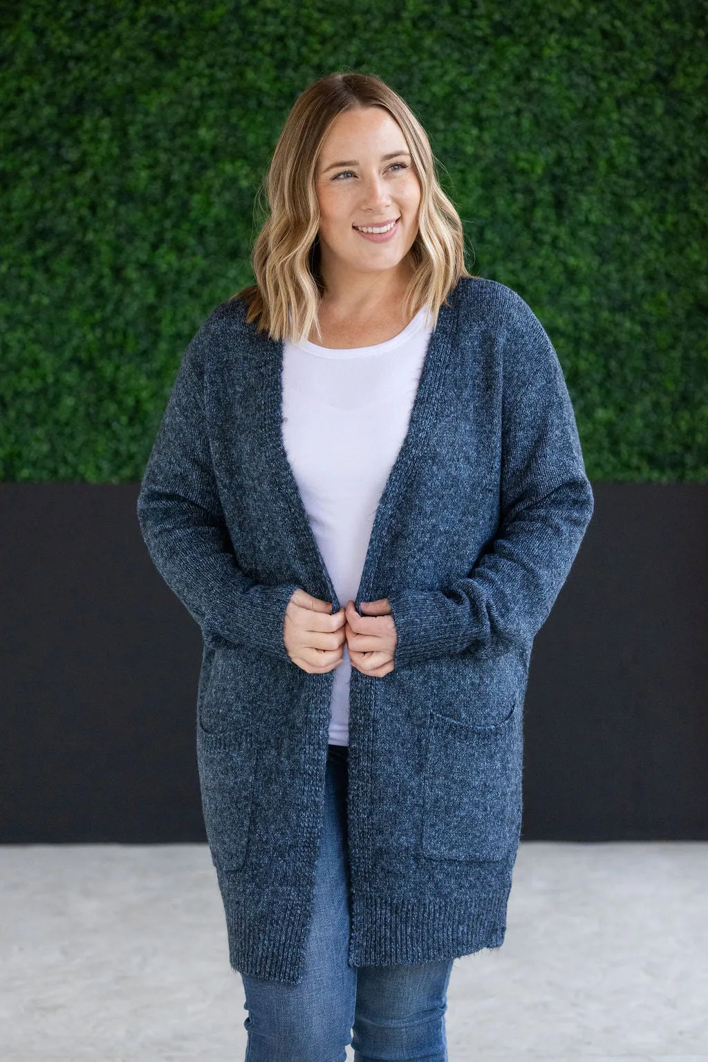 IN STOCK Madison Cozy Cardigan - Midnight Skies