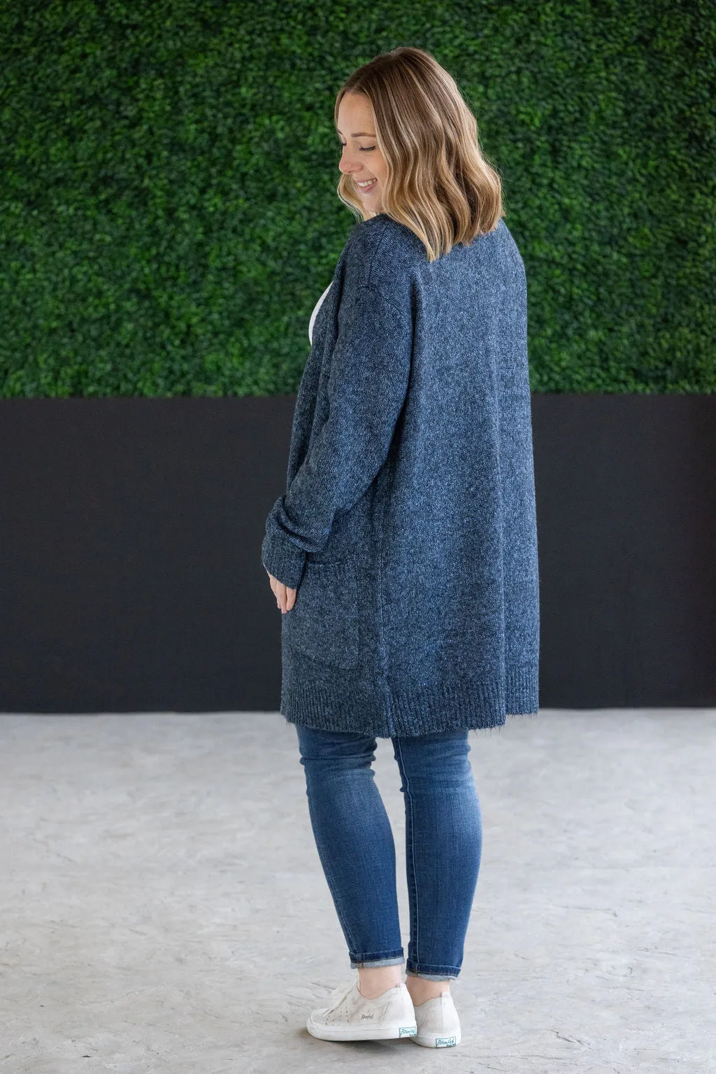 IN STOCK Madison Cozy Cardigan - Midnight Skies