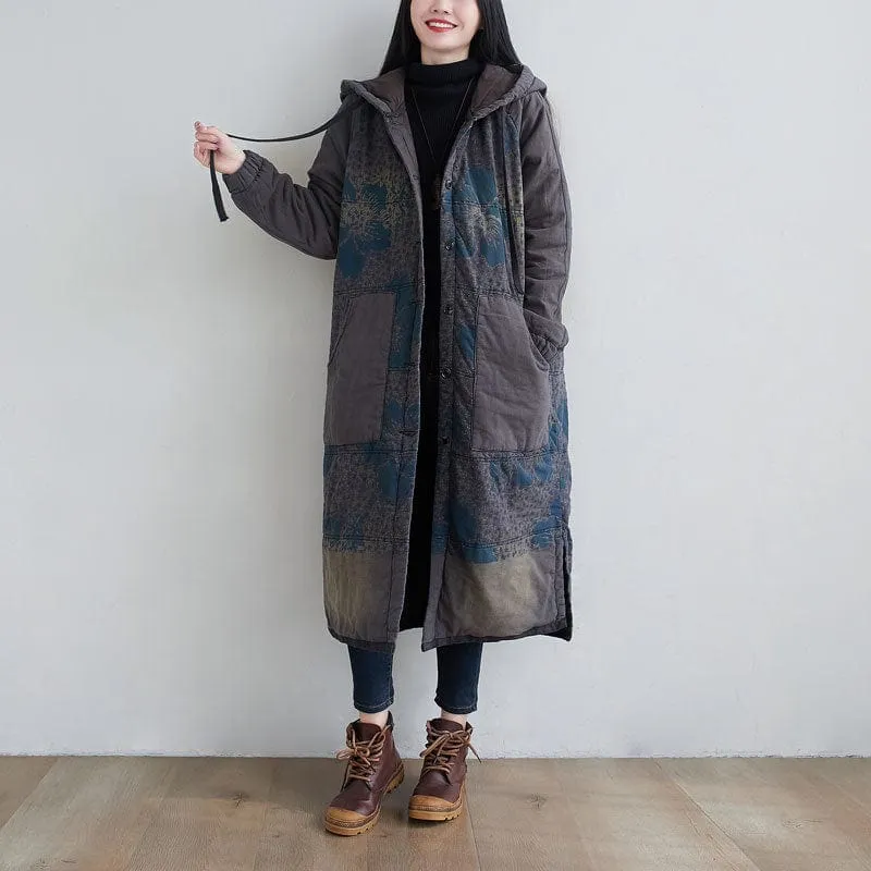 Irregular Split Padded Parka