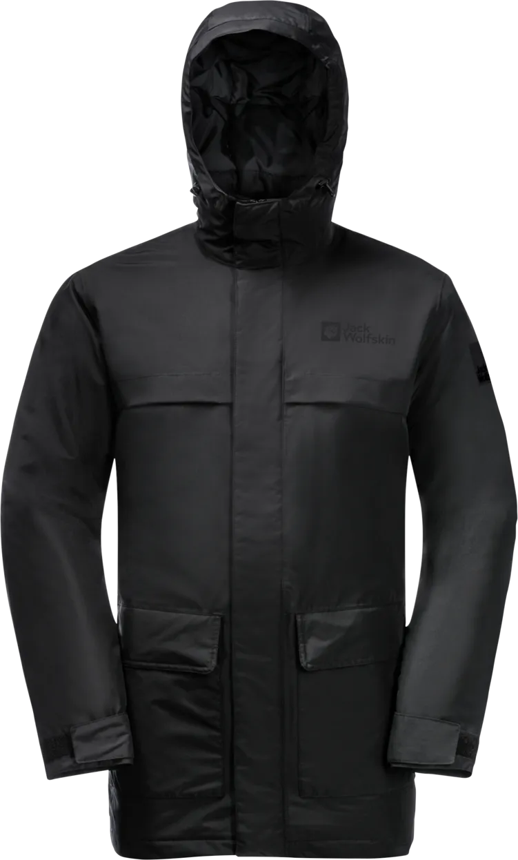 Jack Wolfskin Men&#x27;s Winterlager Parka Black | Buy Jack Wolfskin Men&#x27;s Winterlager Parka Black here | Outnorth