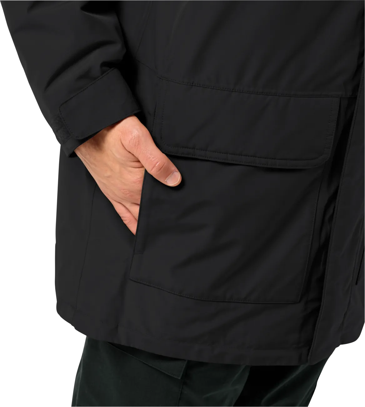 Jack Wolfskin Men&#x27;s Winterlager Parka Black | Buy Jack Wolfskin Men&#x27;s Winterlager Parka Black here | Outnorth