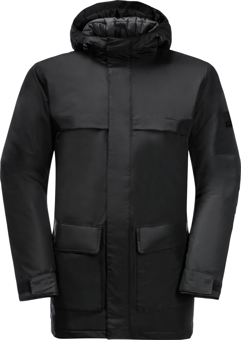 Jack Wolfskin Men&#x27;s Winterlager Parka Black | Buy Jack Wolfskin Men&#x27;s Winterlager Parka Black here | Outnorth