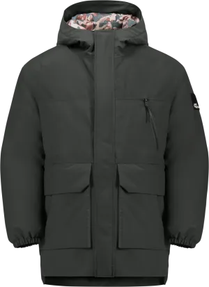 Jack Wolfskin Teens&#x27; 2-Layer Insulated Parka Granite Black | Buy Jack Wolfskin Teens&#x27; 2-Layer Insulated Parka Granite Black here | Outnorth