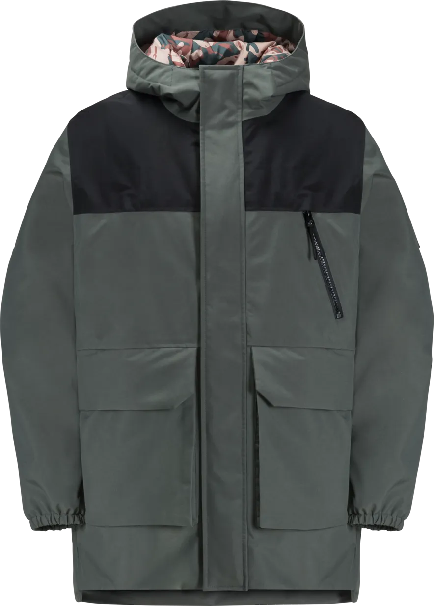 Jack Wolfskin Teens&#x27; 2-Layer Insulated Parka Slate Green | Buy Jack Wolfskin Teens&#x27; 2-Layer Insulated Parka Slate Green here | Outnorth