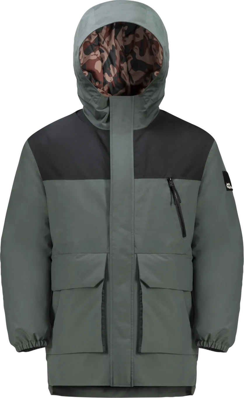 Jack Wolfskin Teens&#x27; 2-Layer Insulated Parka Slate Green | Buy Jack Wolfskin Teens&#x27; 2-Layer Insulated Parka Slate Green here | Outnorth