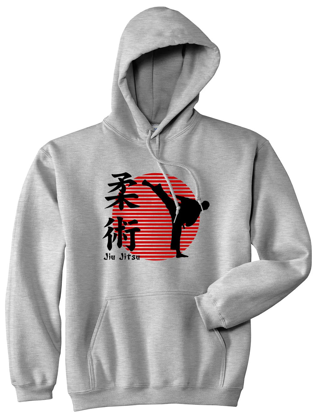 Jiu Jitsu Fighter Mens Pullover Hoodie