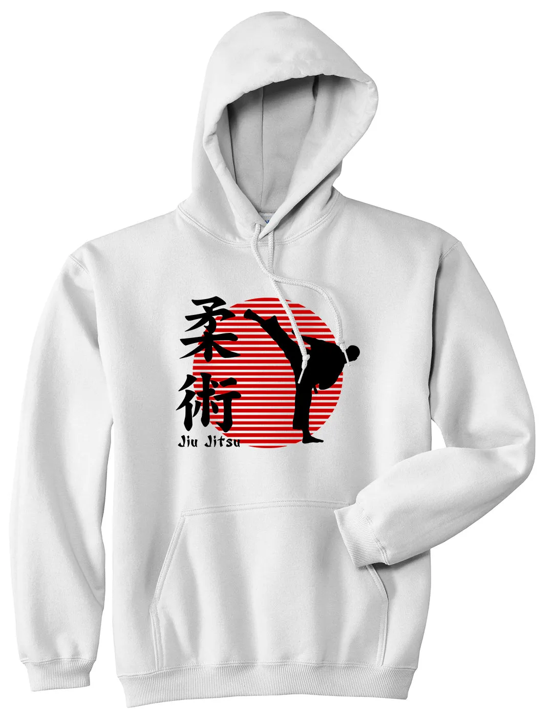 Jiu Jitsu Fighter Mens Pullover Hoodie