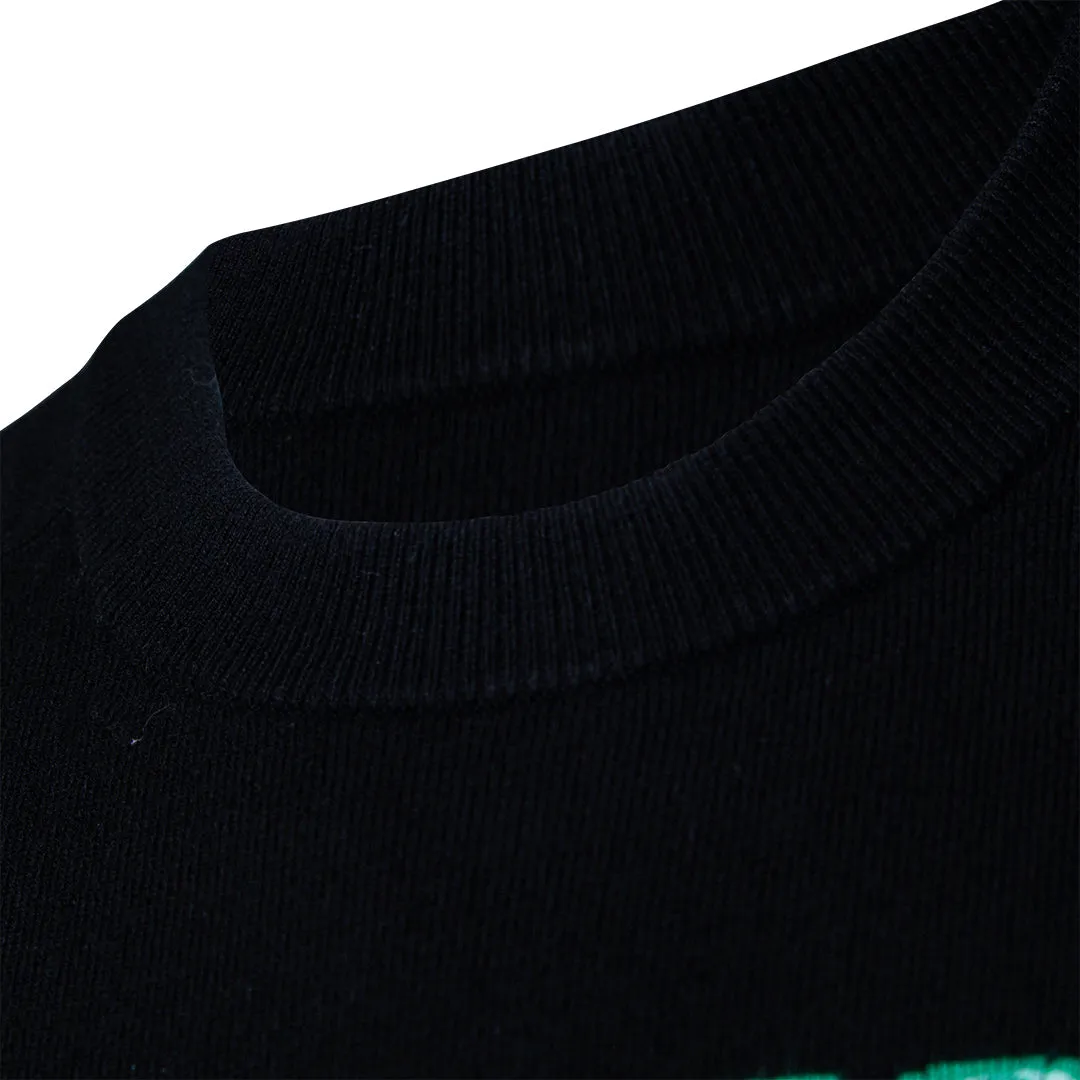 JW Anderson Slime Logo Crewneck Jumper Black/Green