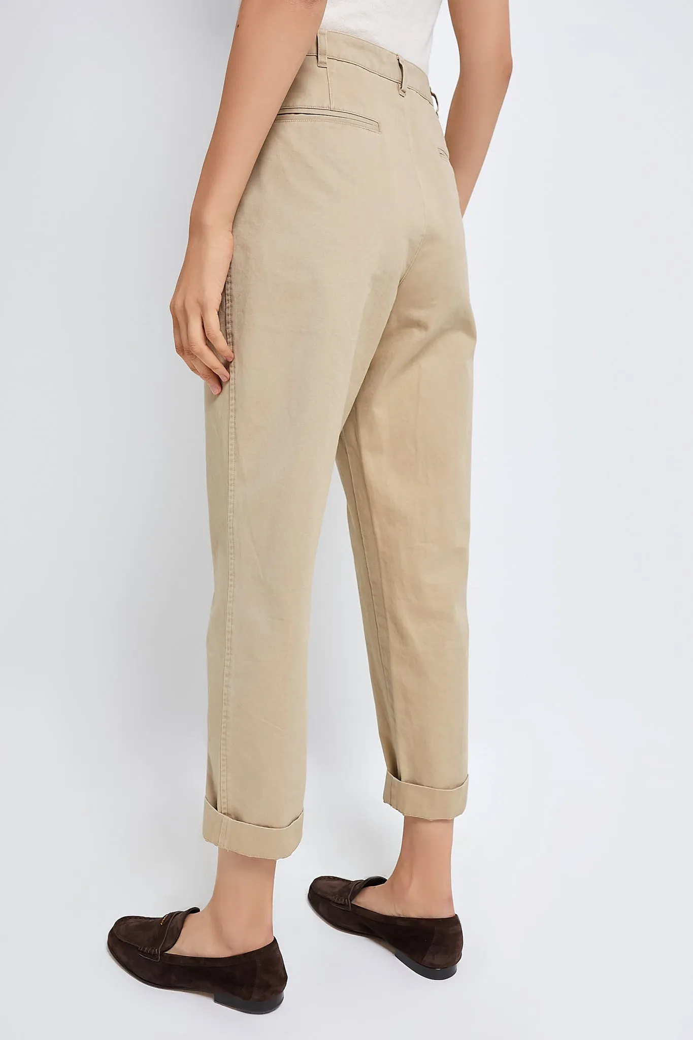 Khaki Chino Collins Pants