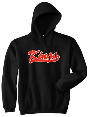 Kings Script Chenille Patch Logo Mens Pullover Hoodie