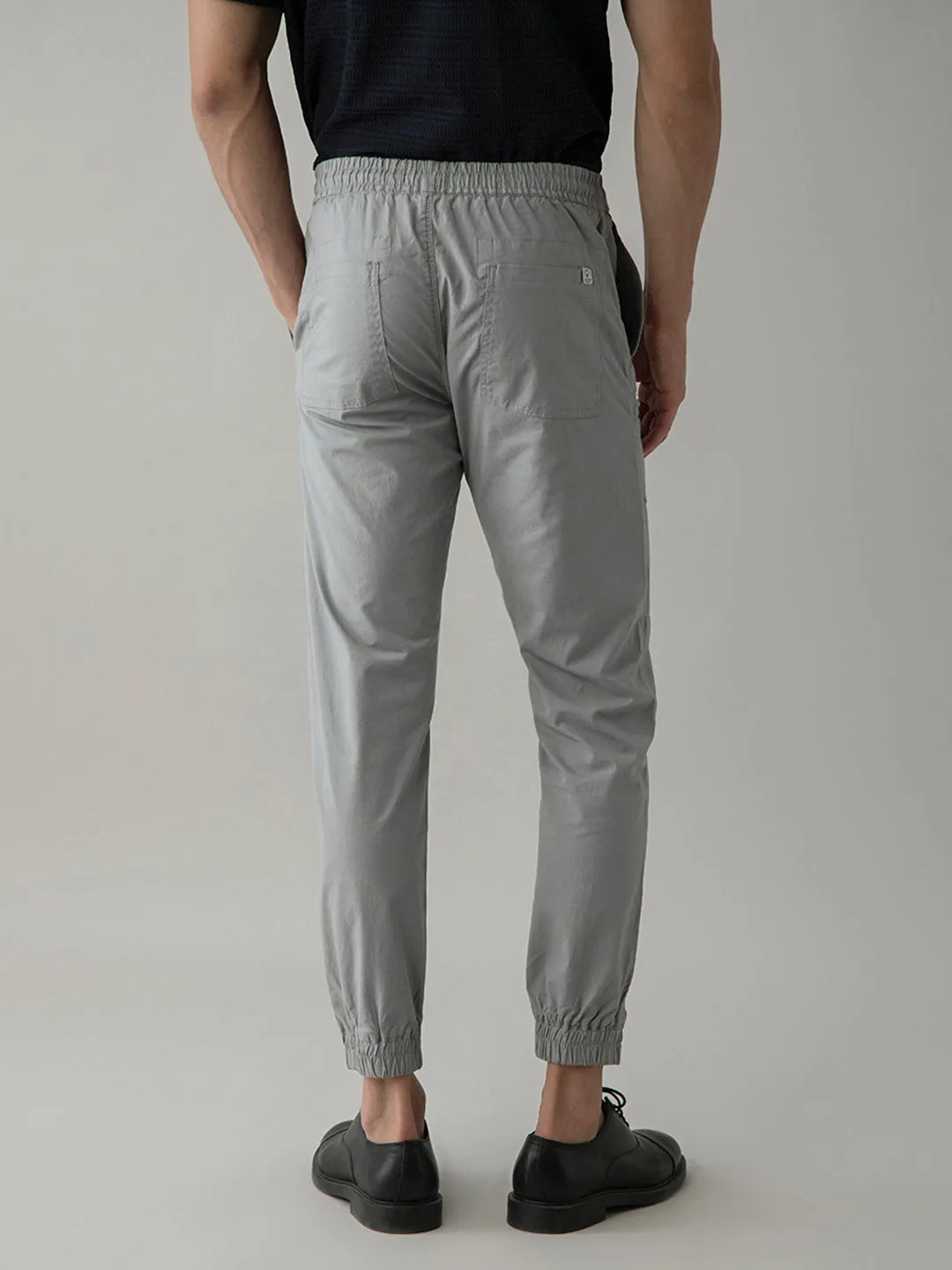 Light Grey Cotton Lycra Pant