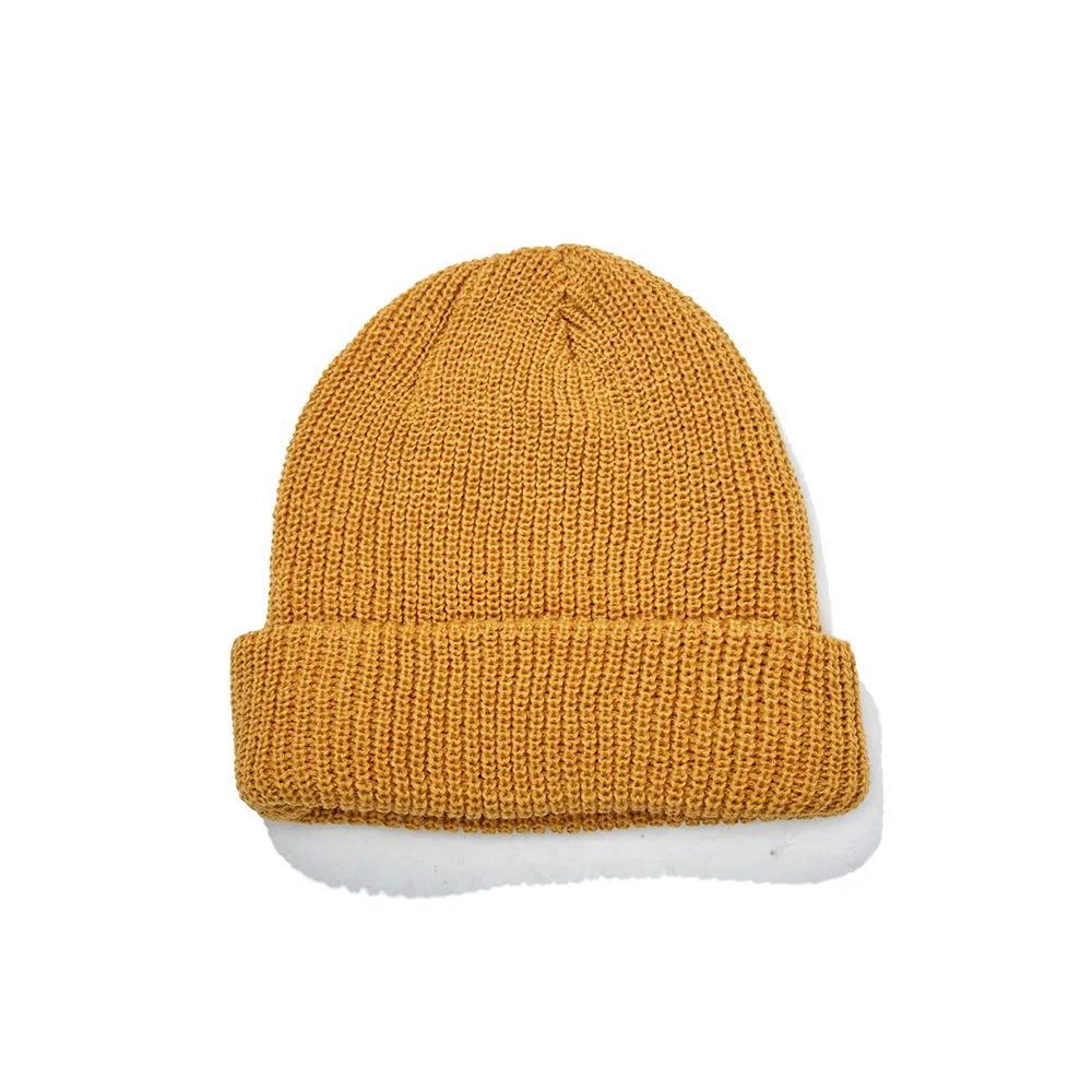 LOGO WAPPEN BEANIE MUSTARD