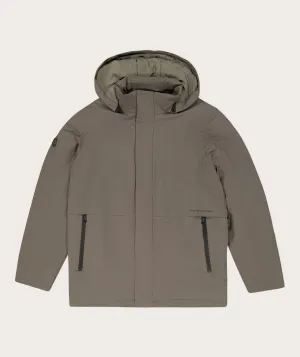 Mens Water Resistant Parka Jacket - Lichen Green