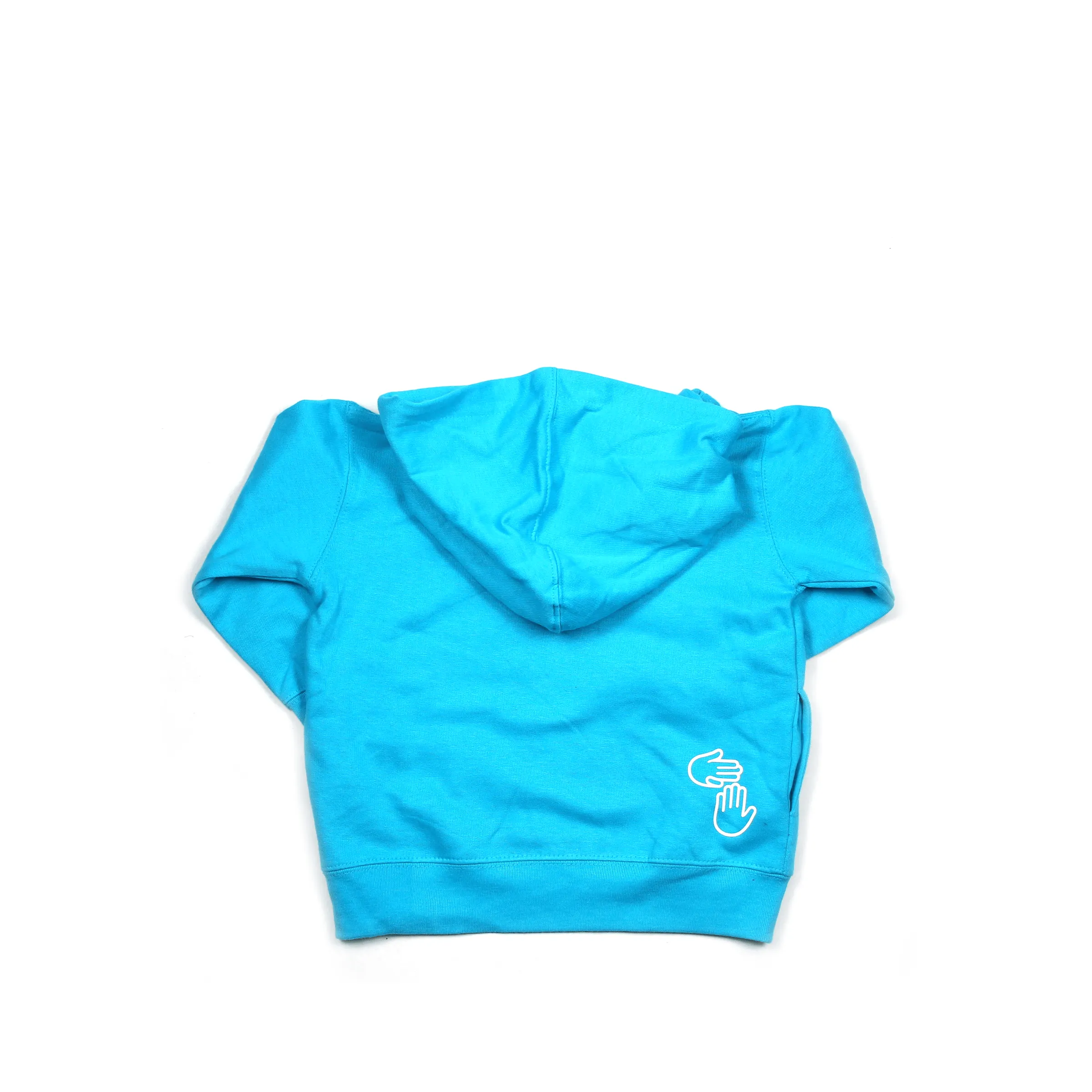 Michigan Hands Toddler Hoodie (Lake Blue)