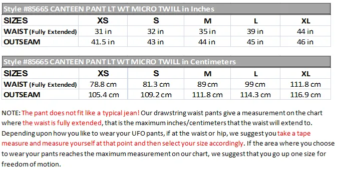 Micro Twill Canteen Pant #85665 Mens