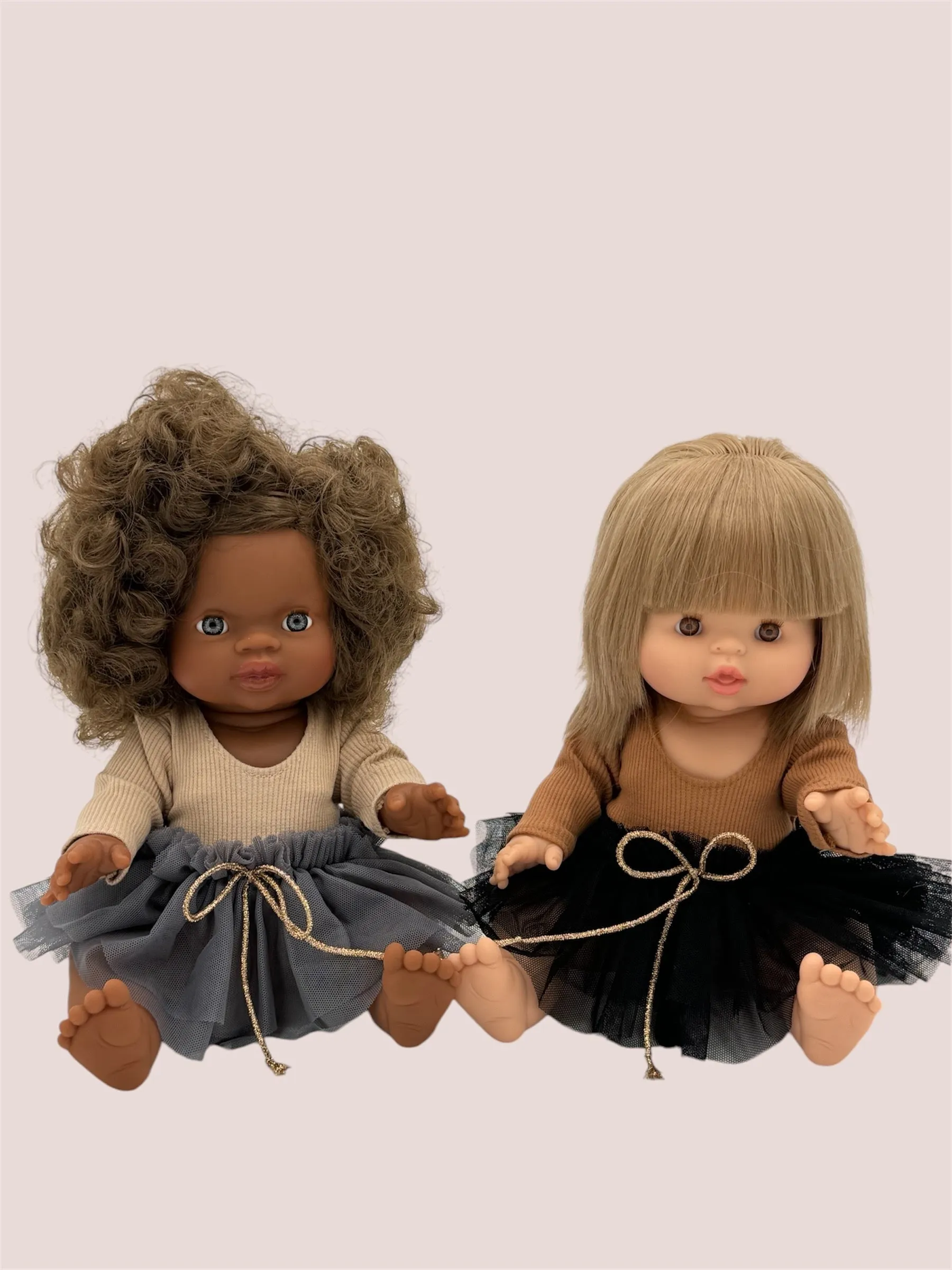 Minikane Doll Clothes | Doll Tutu Bodysuit - Espresso Noir