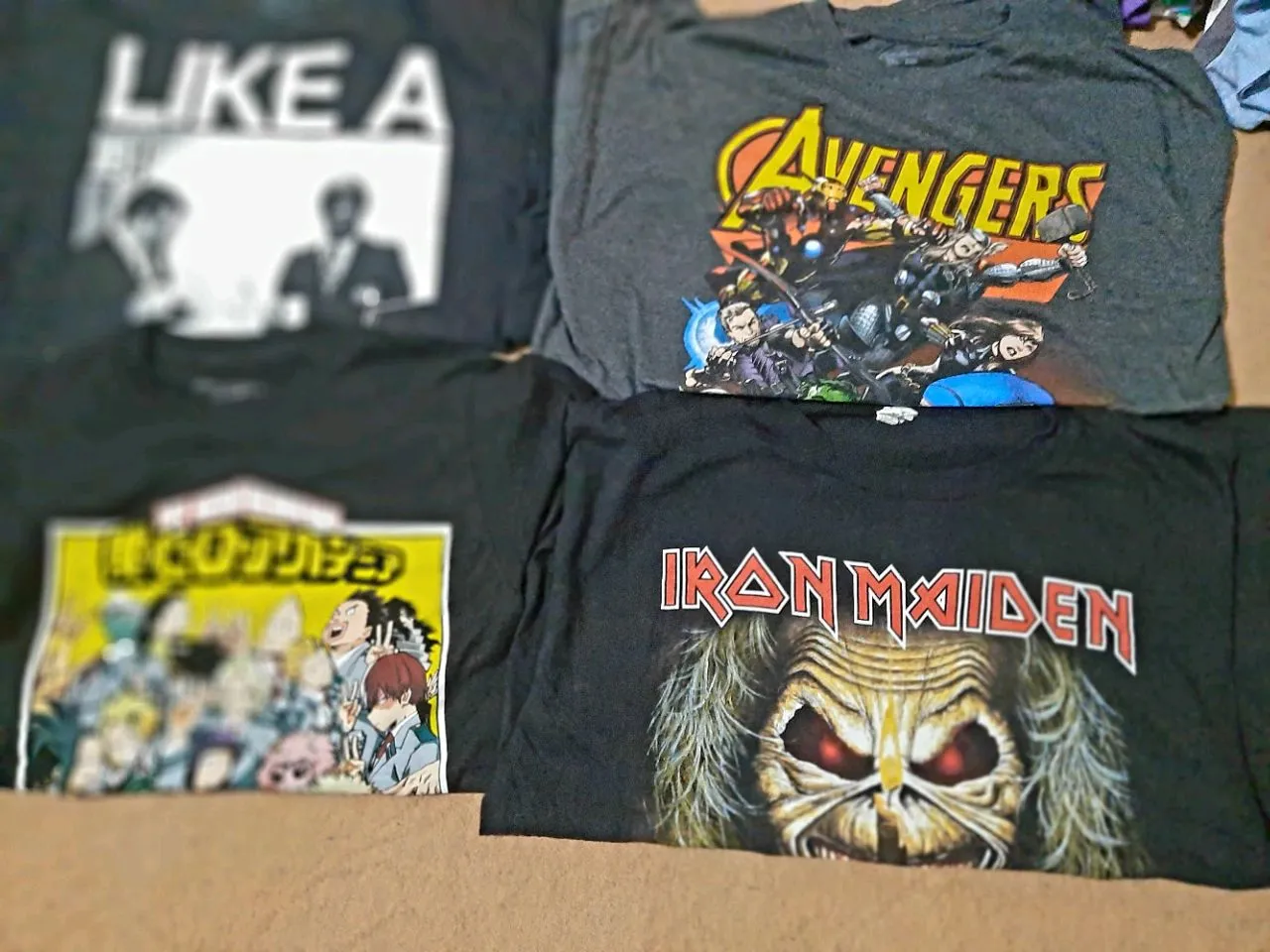 Mixed vintage printed t-shirt 50 pieces