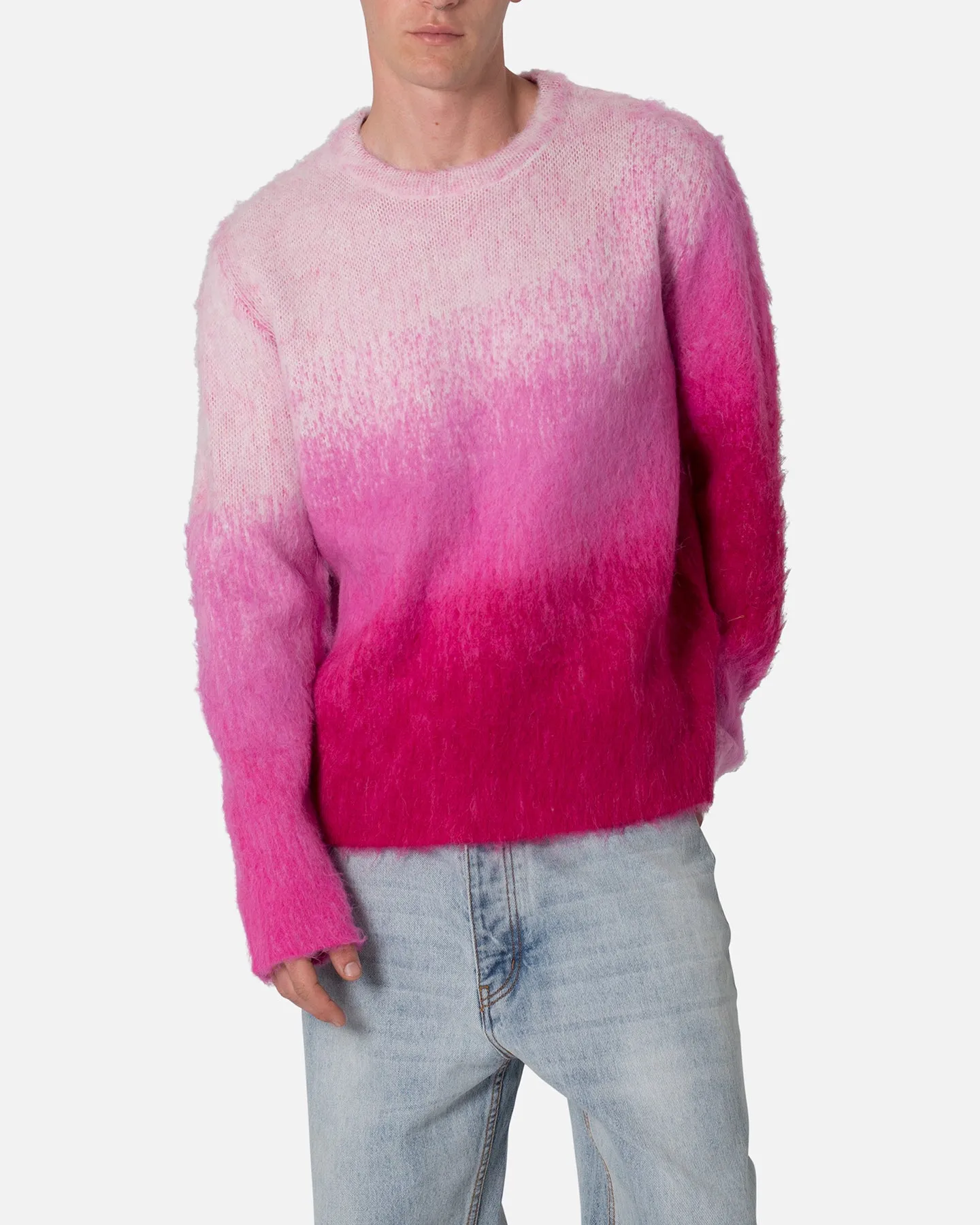 MNML Brushed Gradient Sweater Pink